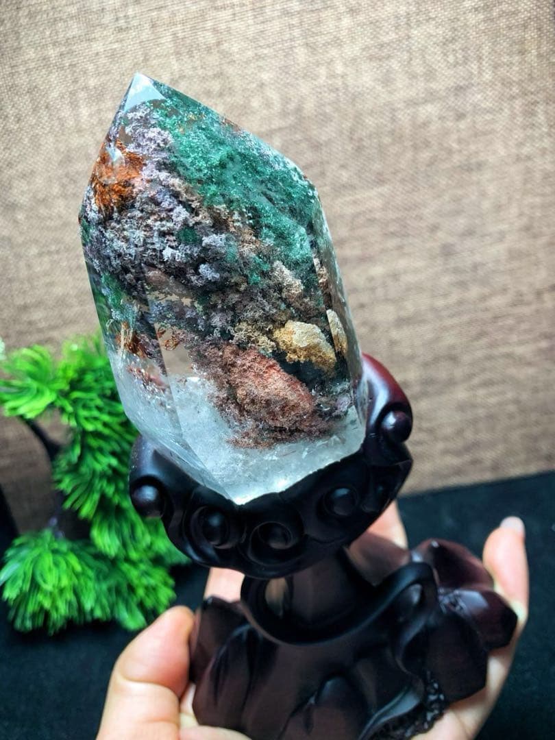 ⭐︎【極上品】天然 ガーデン クォーツ 置物 240g