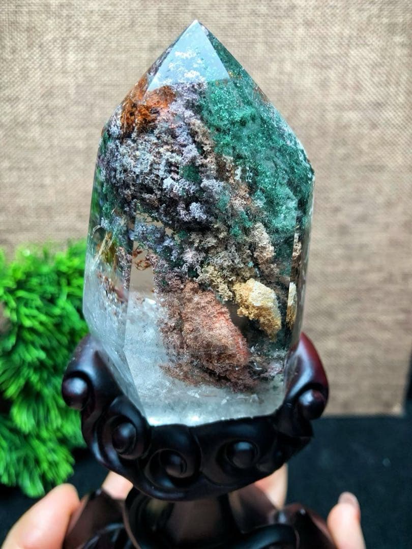 ⭐︎【極上品】天然 ガーデン クォーツ 置物 240g