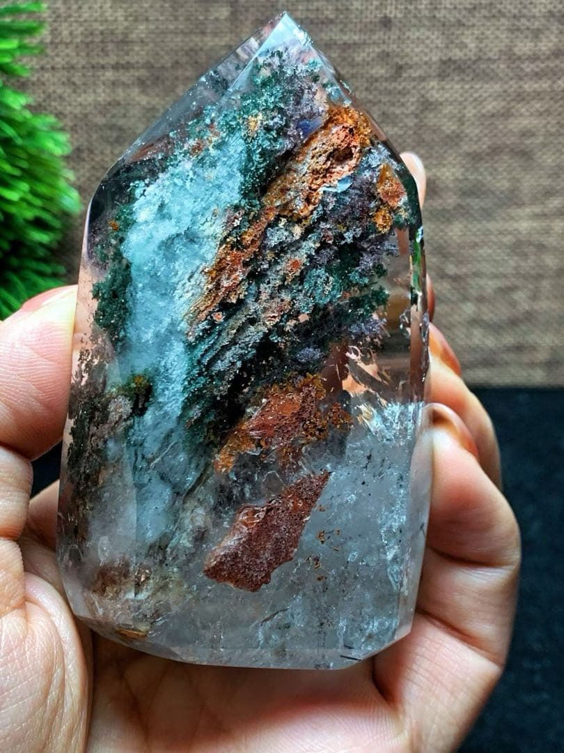 ⭐︎【極上品】天然 ガーデン クォーツ 置物 240g