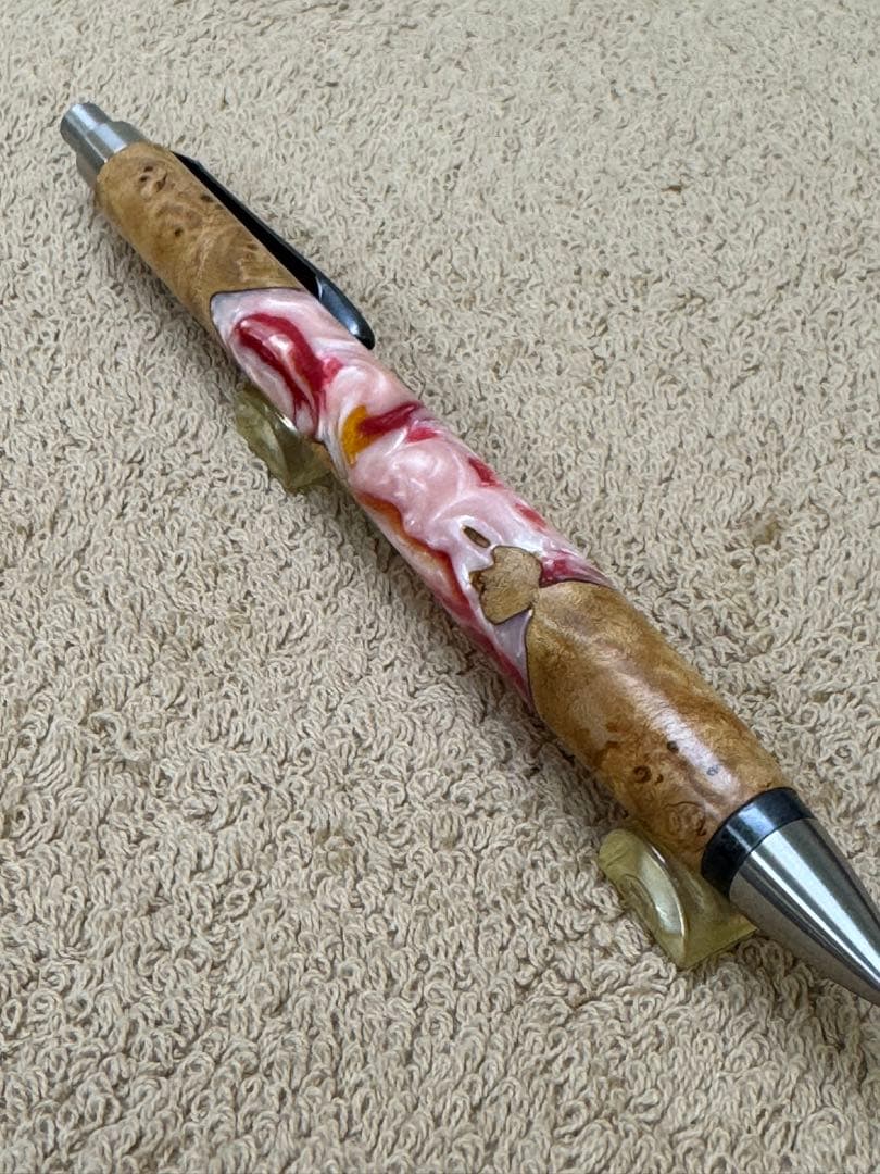 ウッドペンクラフト　ハーモニックウッド・苺ミルク　ペンシル