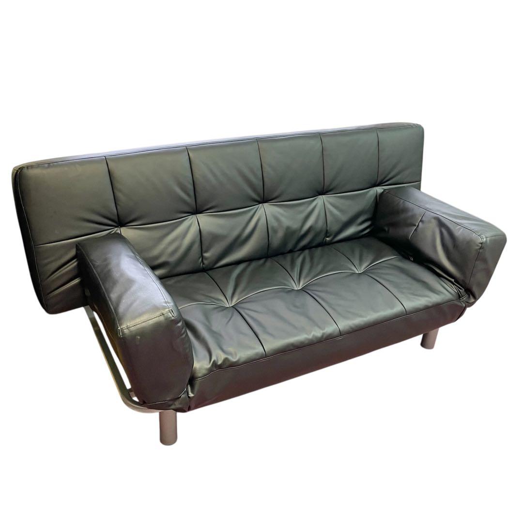 【引取専用】ニトリ ソファベッド Nシールド BK