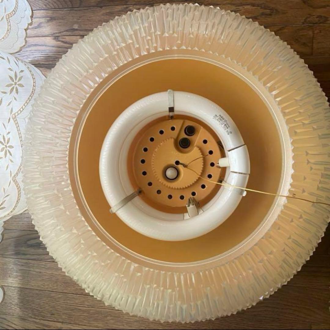 スペースエイジ　天井照明　昭和レトロ　シーリングライト　当時物