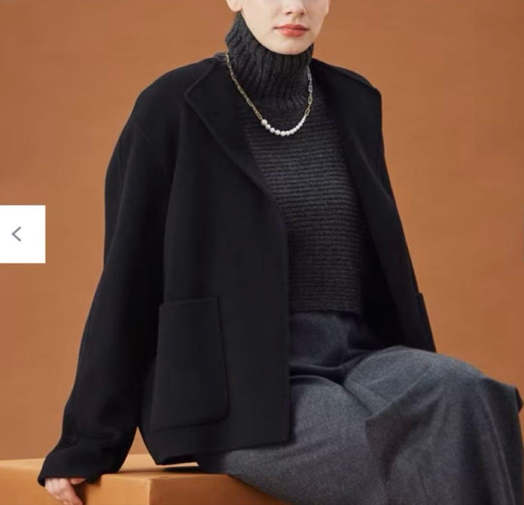 【新品】BEIGE, BUCI ショートコート　ブラック2