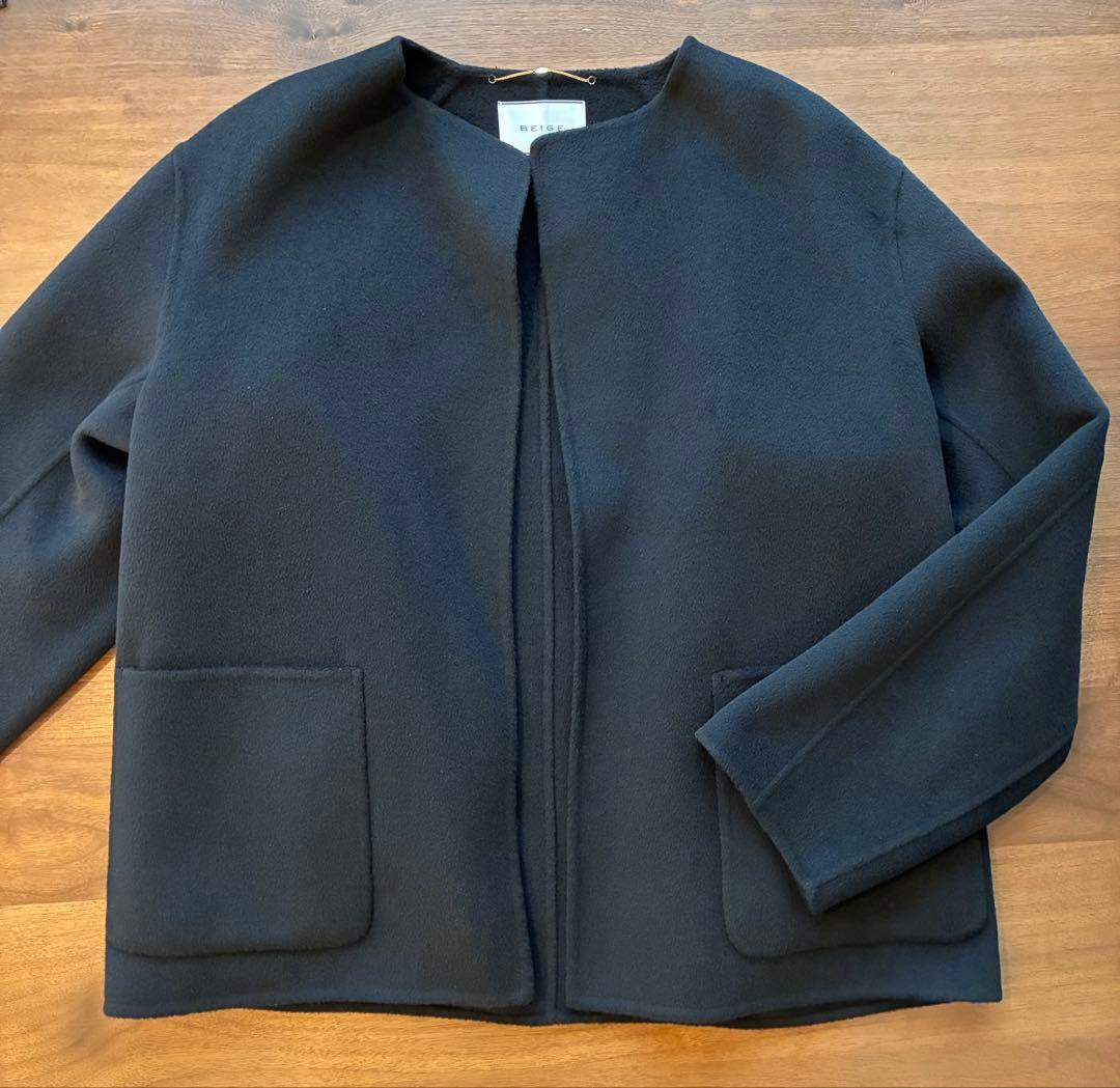 【新品】BEIGE, BUCI ショートコート　ブラック2