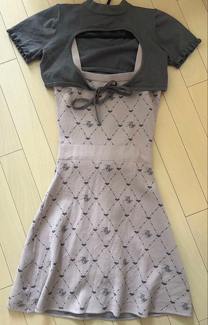 HW モノグラムアンサンブルワンピース michellMacaron