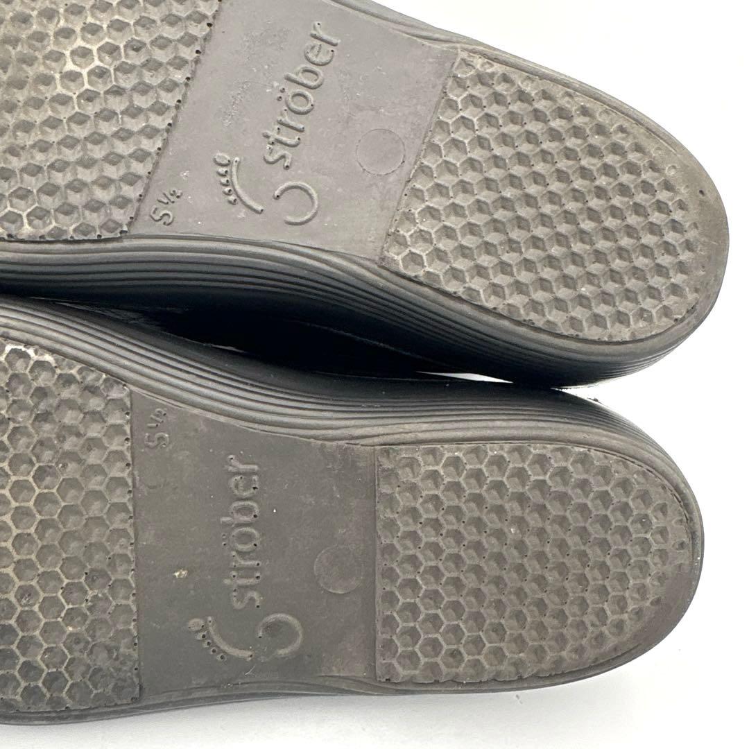 ストロバー strober メリージェーン コンフォートシューズ【24.5】黒