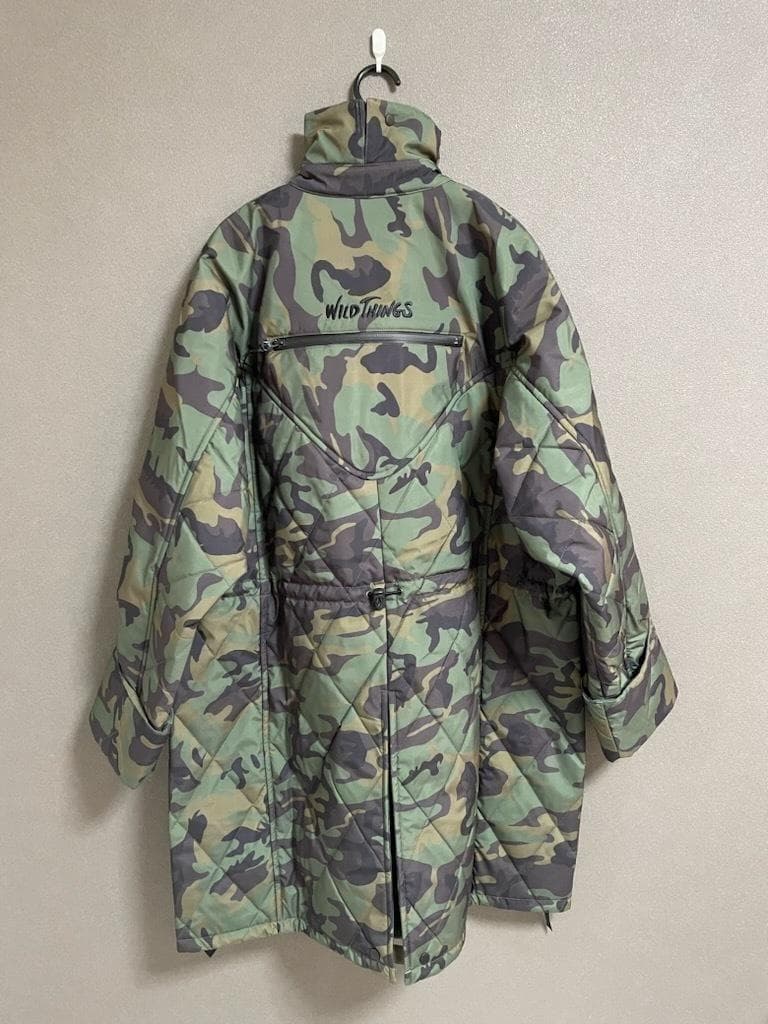 新品 WILD THINGS × JUN MIKAMI 迷彩 パデッド コート