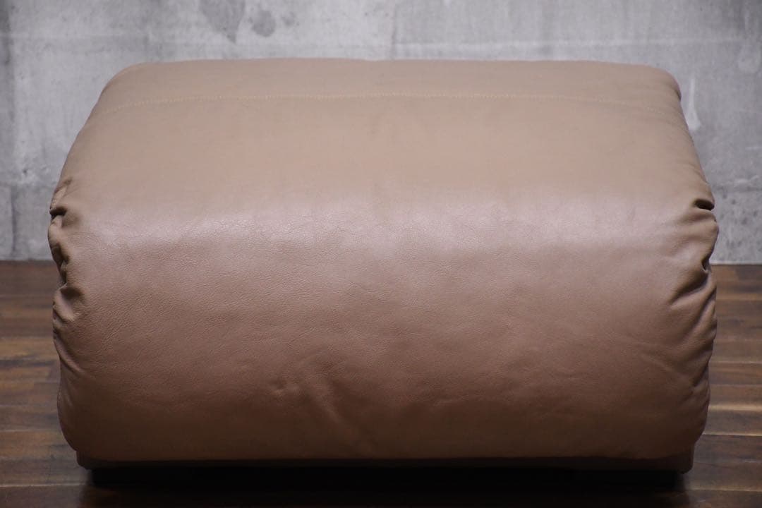 DLK151 マルニ木工 レザー/本革張り オットマン フットスツール 足置き