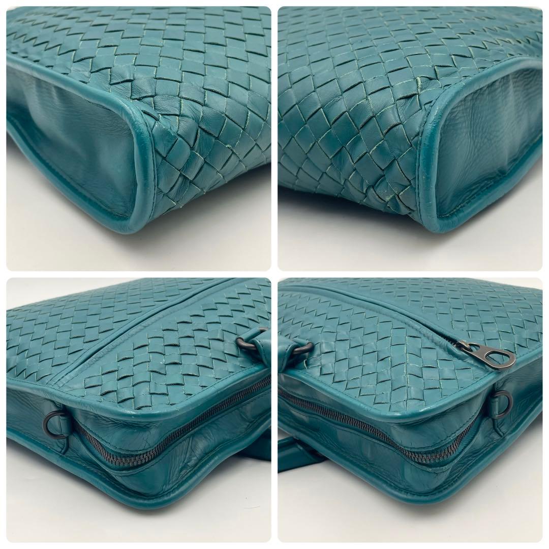 【極美品】ボッテガヴェネタ イントレチャート 2wayブリーフケース ラムレザー