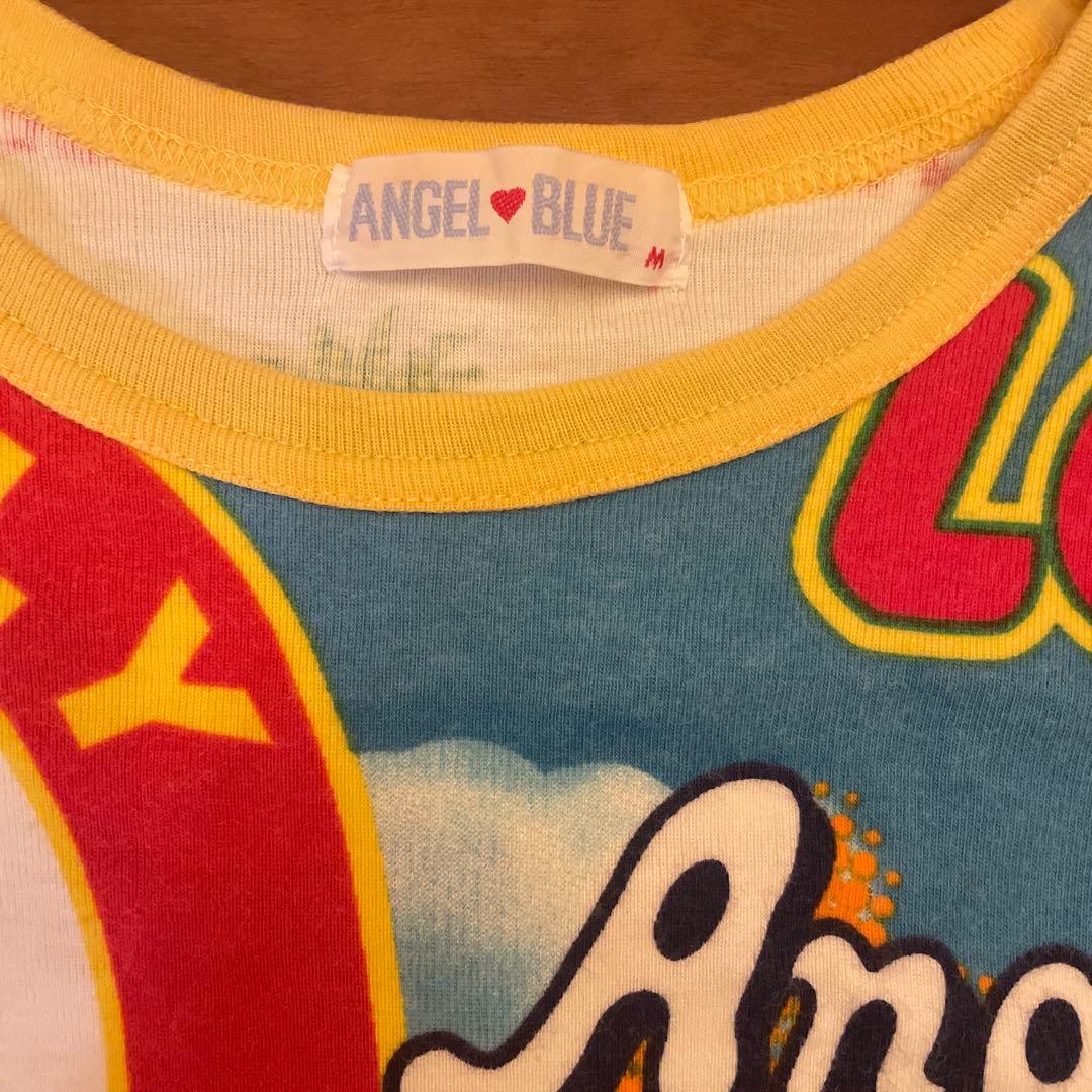 Y2K 当時物レア　ANGELBLUE ハワイ パイン総柄 Tシャツ M