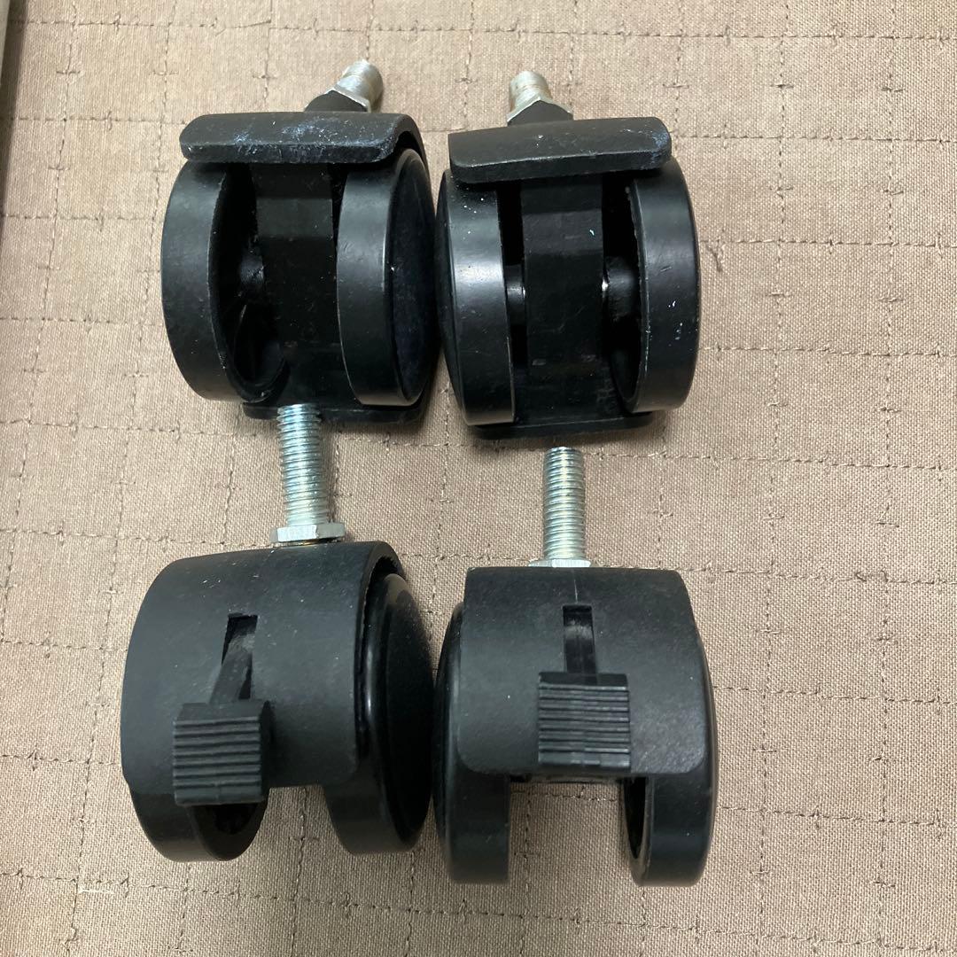 メタルラック キャスター付W120×D46×H155 4段 スチールラック 頑丈