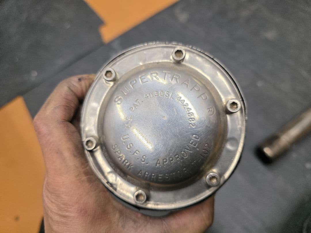 ヤマハ SR400 用 スーパートラップ　エキゾーストパイプ＆マフラー