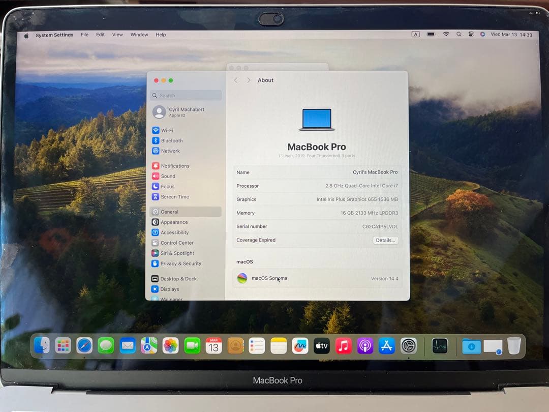 MacBook本体 Mac book pro 2019