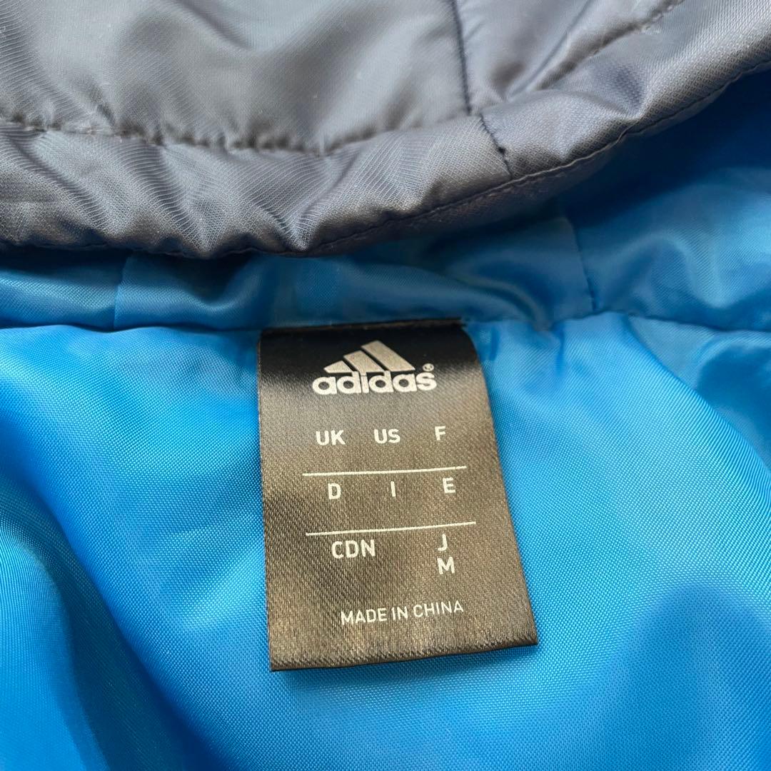✨️美品✨️adidas　ベンチコート　ダウンジャケット　ネイビー　Mサイズ