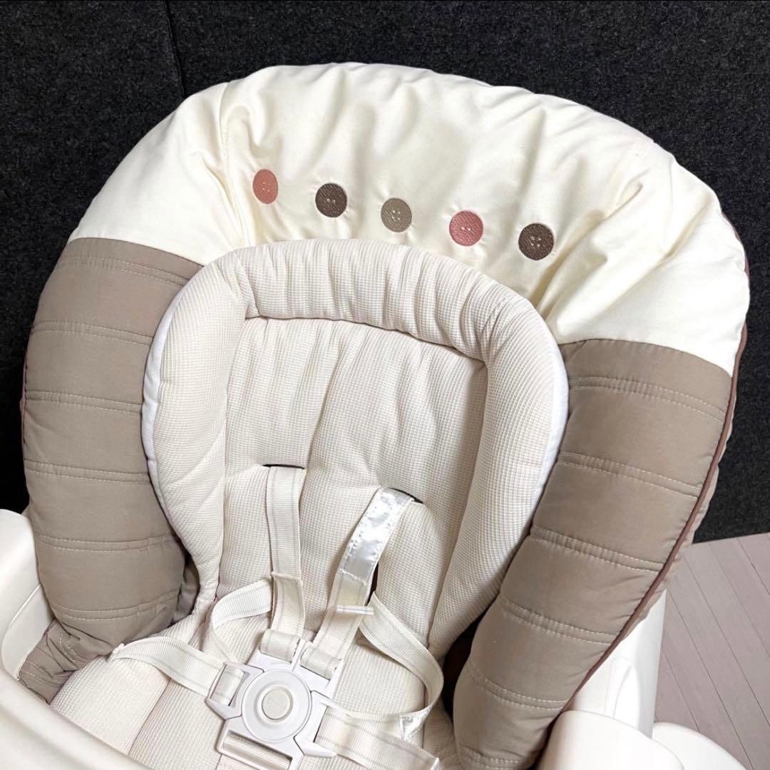 コンビ　ネムリラ　オートスウィング　エッグショック　ハイローチェア　ブラウン