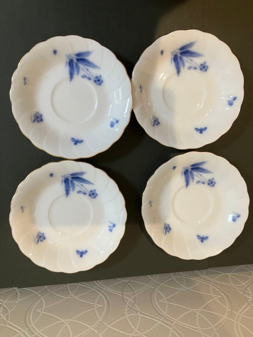 大倉陶園すみれ　カップ&ソーサー　ポット　ミルクポット　スプーン