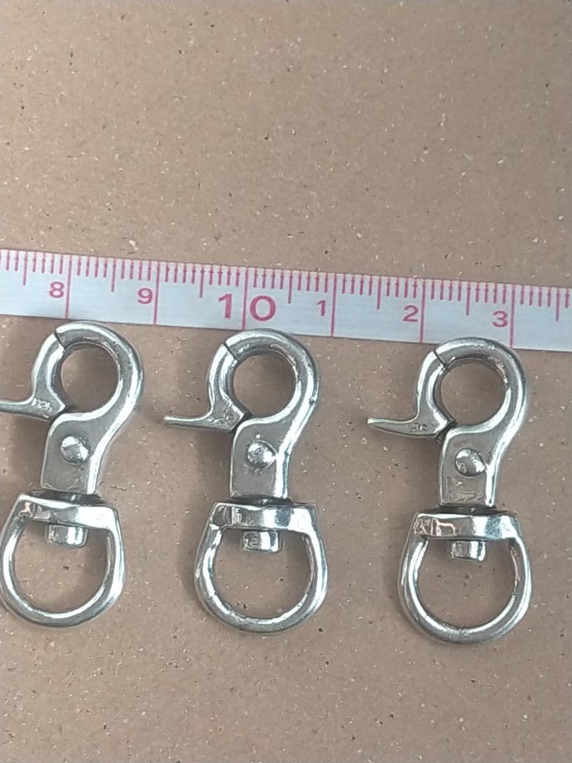 銀925製スナップフック 3個セット