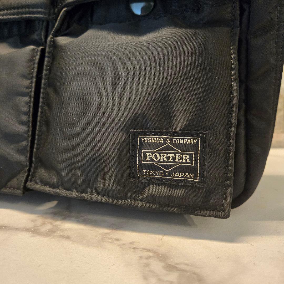 未使用　美品　PORTER　TANKER　タンカー ショルダーバッグ　2層　黒