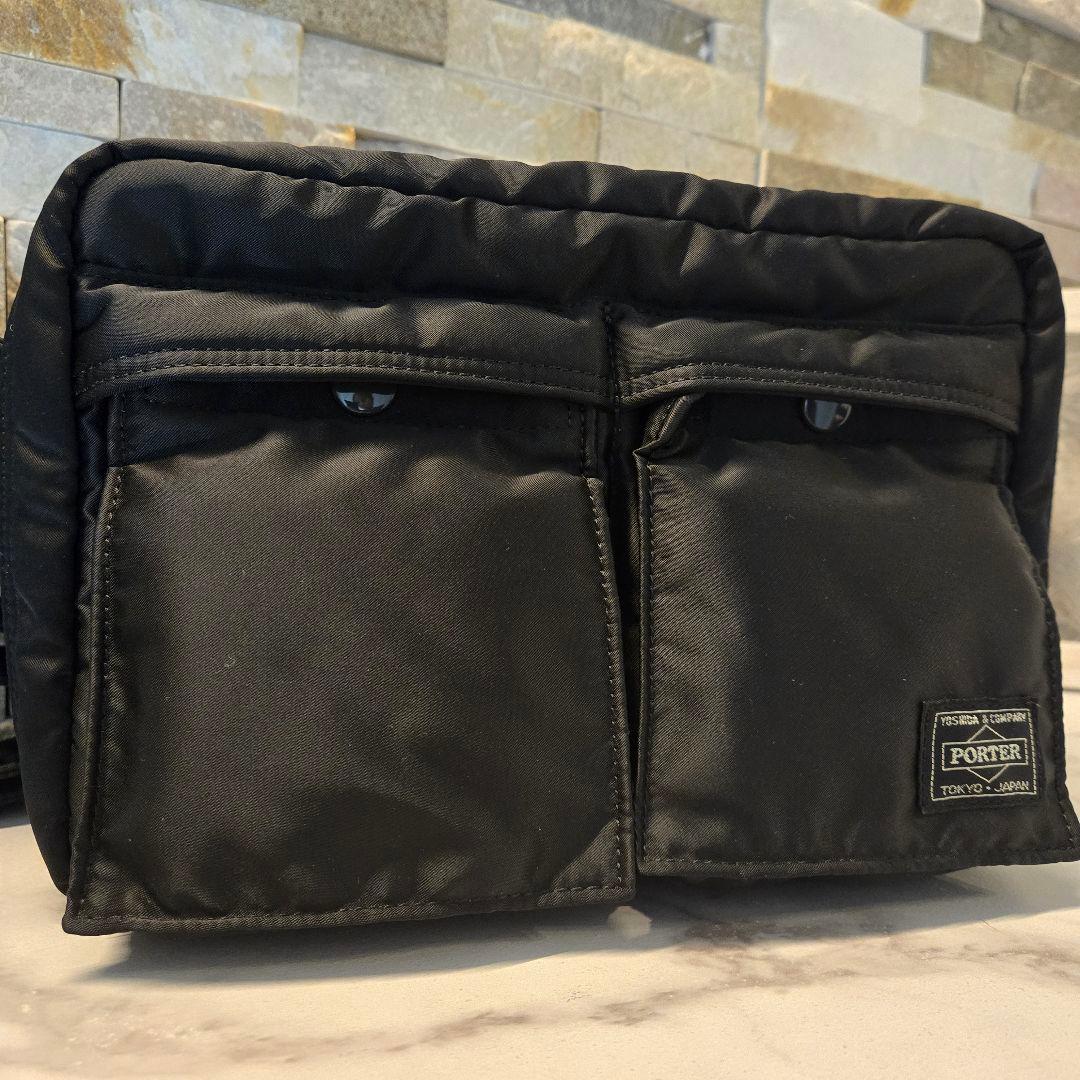 未使用　美品　PORTER　TANKER　タンカー ショルダーバッグ　2層　黒