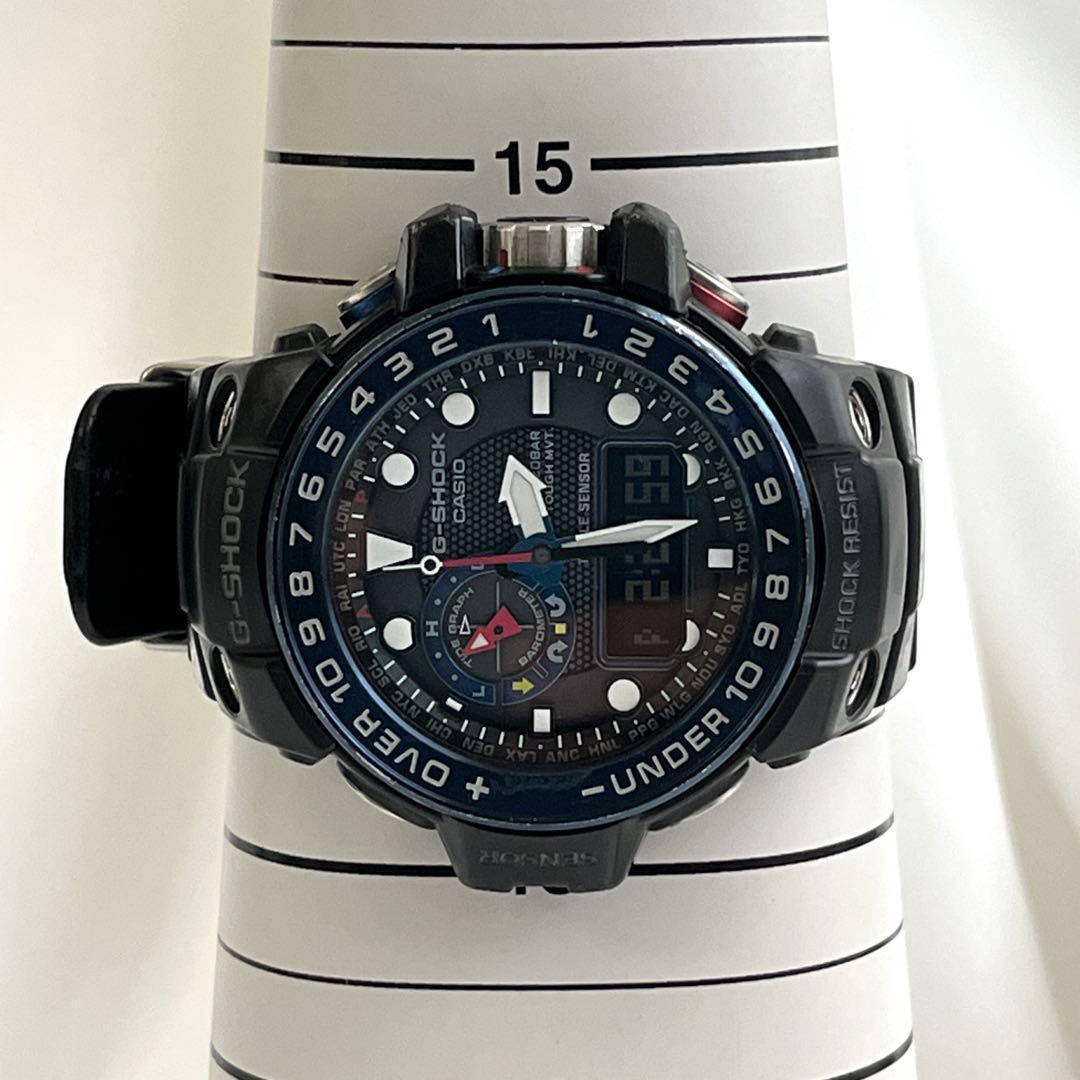 G-SHOCK 腕時計　ガルフマスター　アナデジ　電波ソーラー　メンズ　ブラック