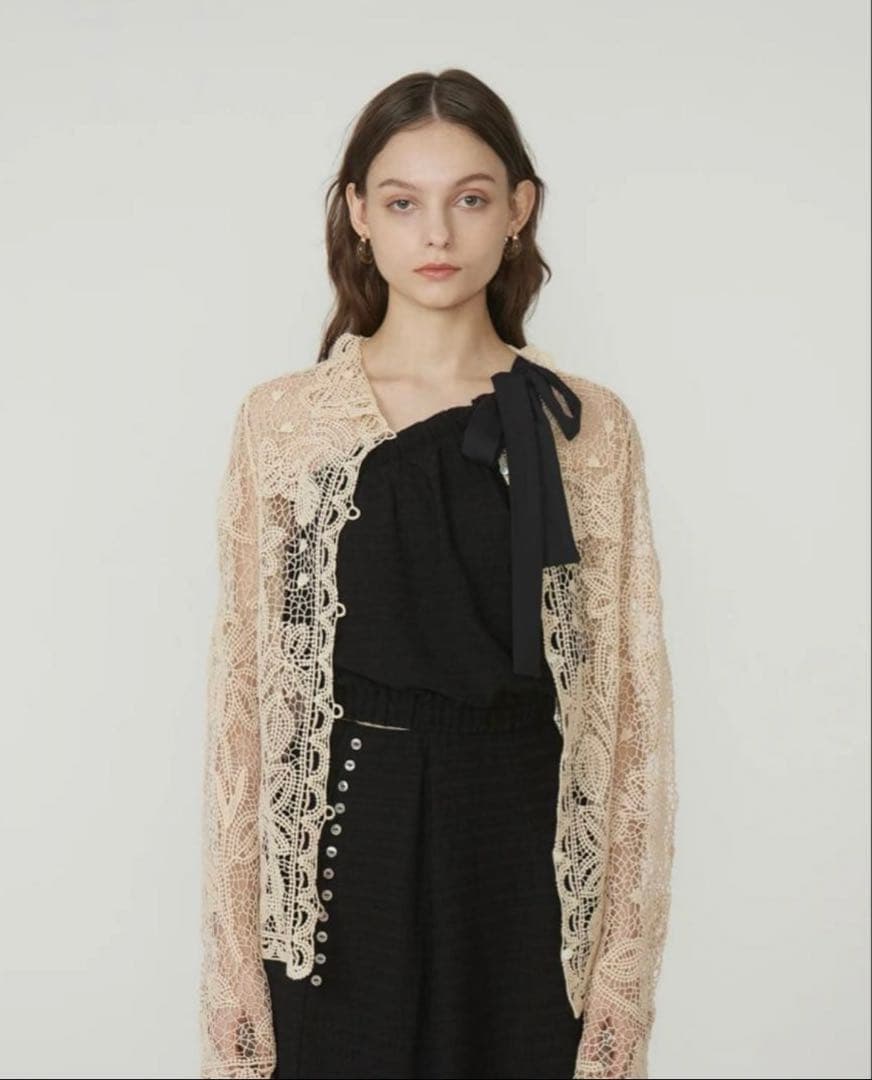 【新品同様✨】eaphi EMBROIDERY LACE BLOUSE