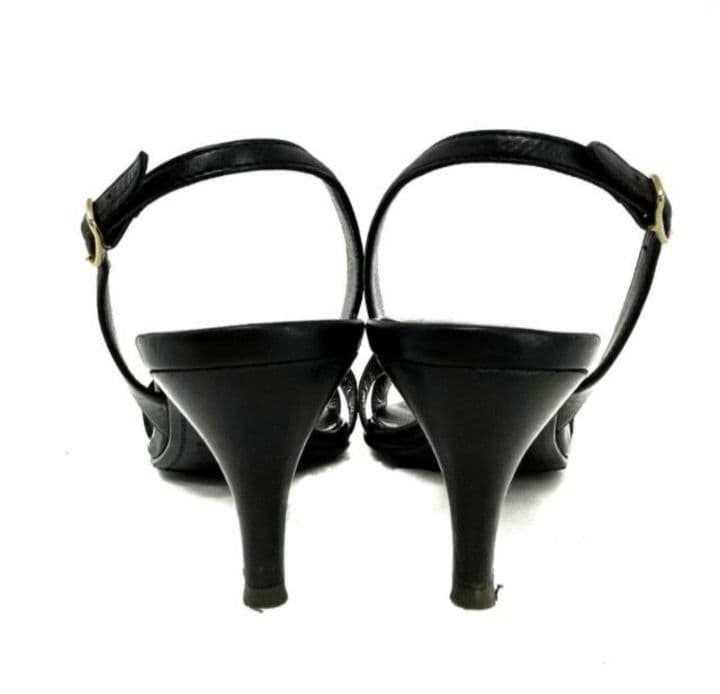 エルメス サンダル 35 1/2 レディース 黒