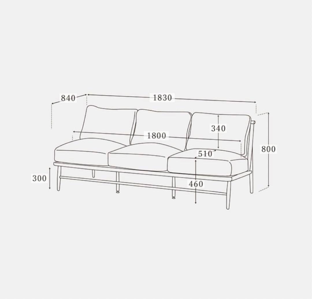 【2/7まで値下げ中】クラウドソファーカバー　momo natural