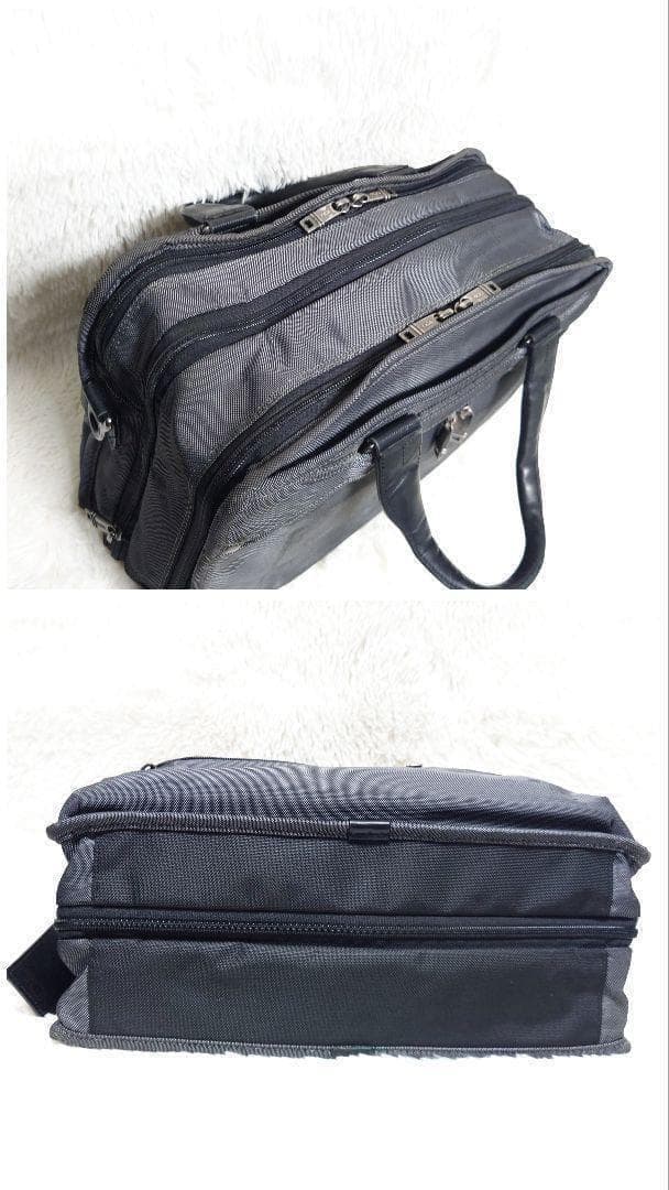 TUMI 拡張 2way ビジネスバッグ ショルダー グレー A4収納 多収納