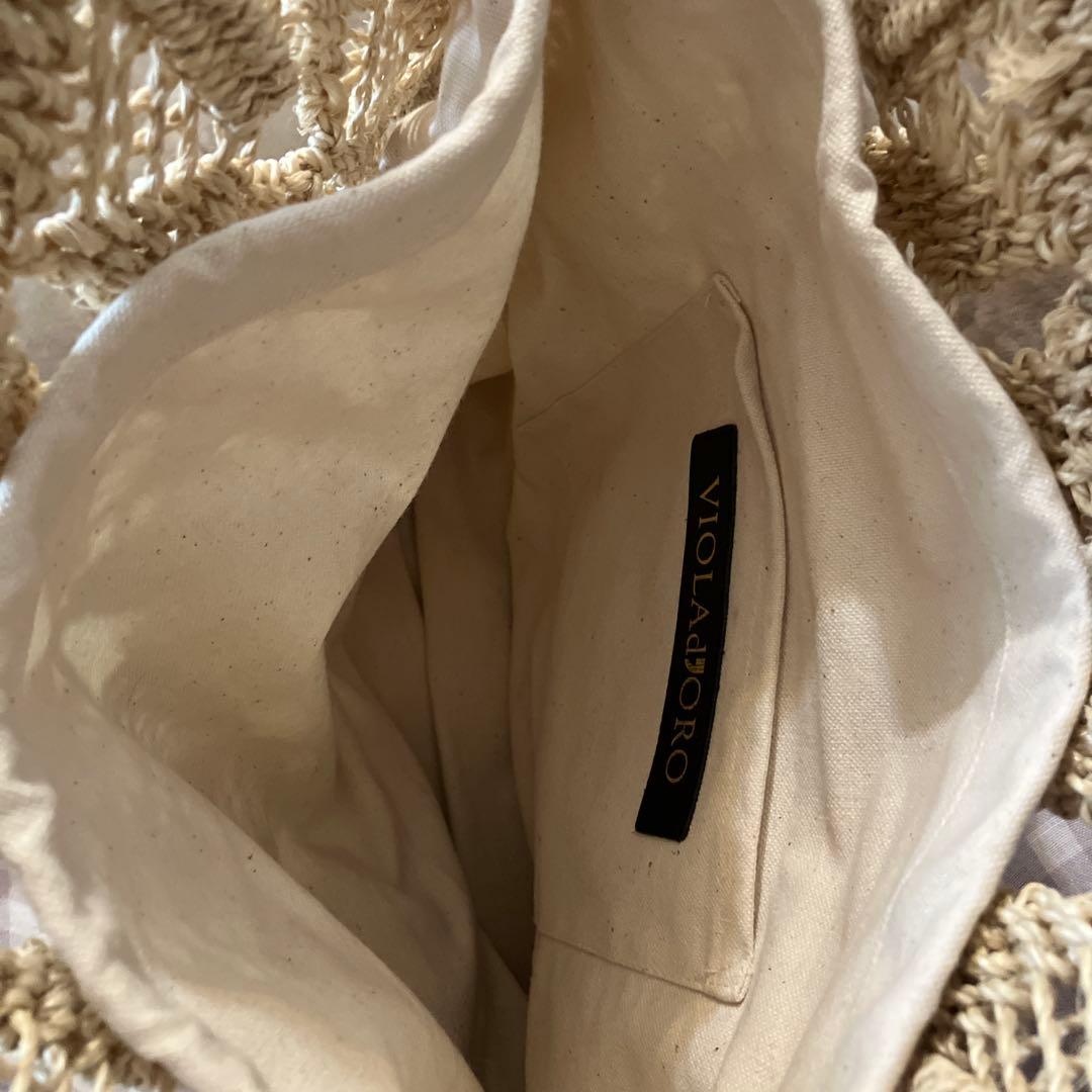 VIOLAd’ORO ヴィオラドーロ　かごバッグ(週末のみセール中)