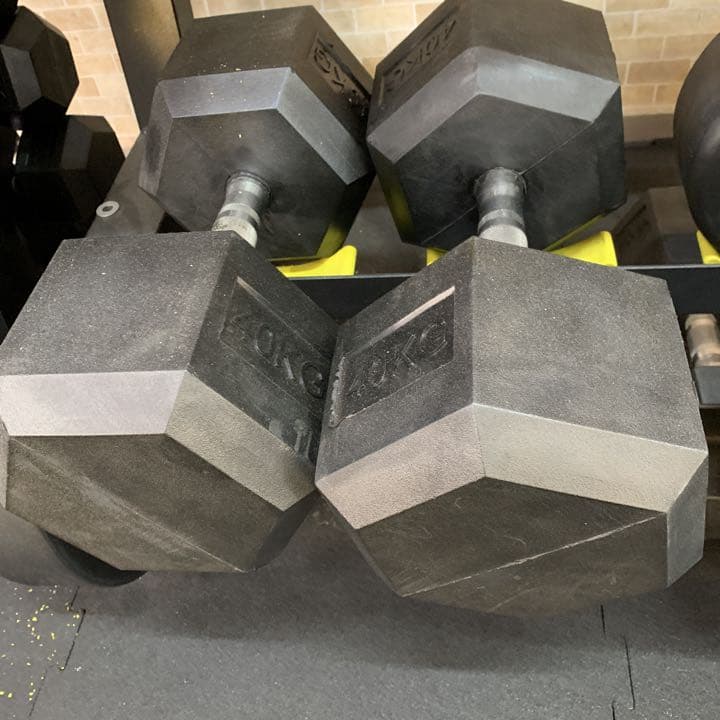 ラバーヘックス  ダンベル　25kg 30kg 35kg