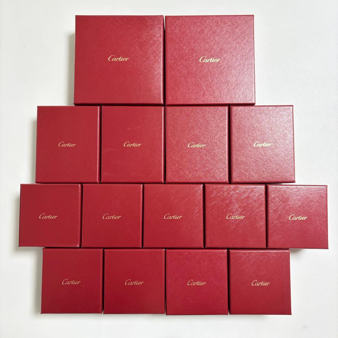 カルティエ　ネックレス　リングケース　ピアスケース　空箱　現行品　15個