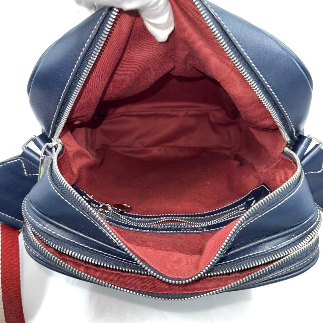 ✨美品✨BALLY バリー ショルダー トートバッグ ネイビー 近代モデル