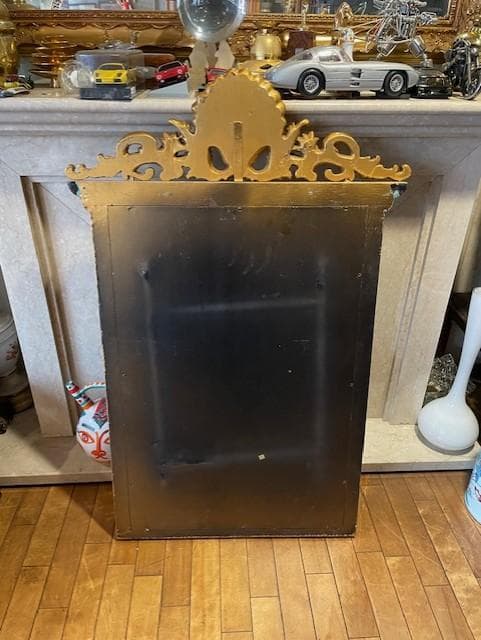 バロック様式 木製ミラー 大きめ