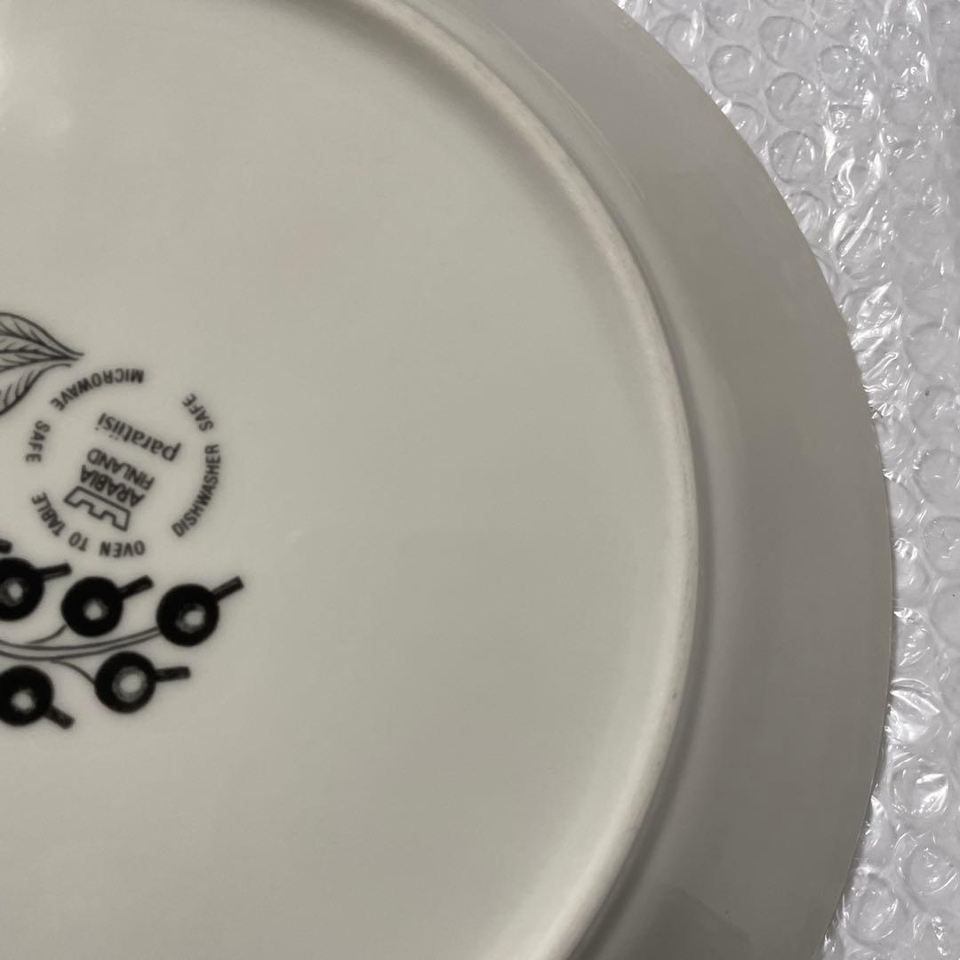 アラビアArabiaブラックパラティッシ26cmプレート 2枚セット