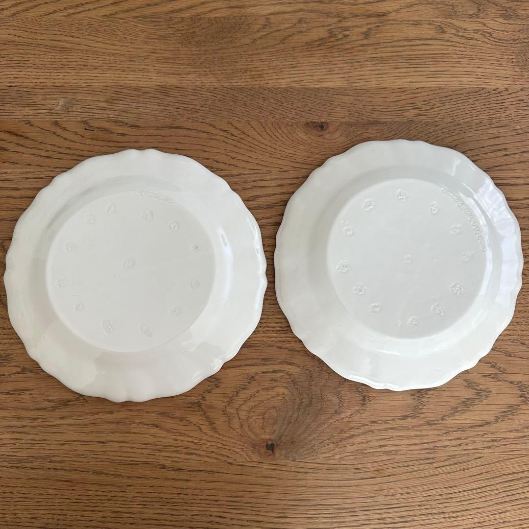 【未使用】河合竜彦　花リムプレート　26cm 2枚