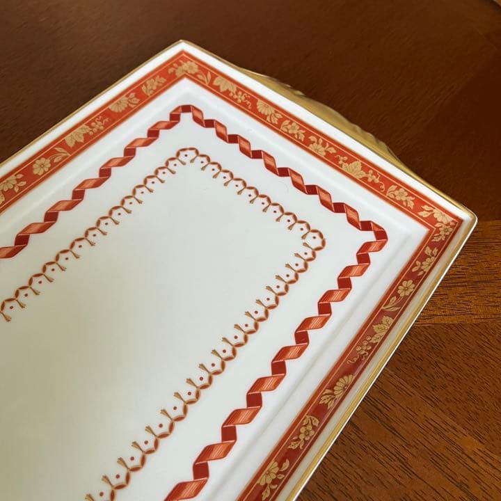 【希少品】未使用リチャードジノリ★インペロコンテッサネロ★手付きロングプレート