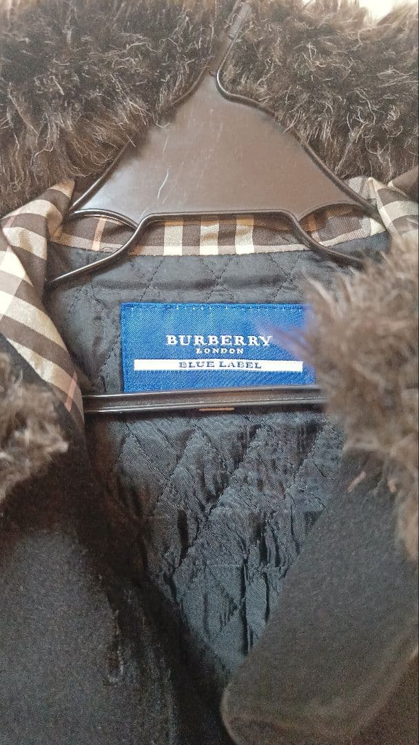 お値下げ！BURBERRY BLUE LABEL ブラック ウールコート S