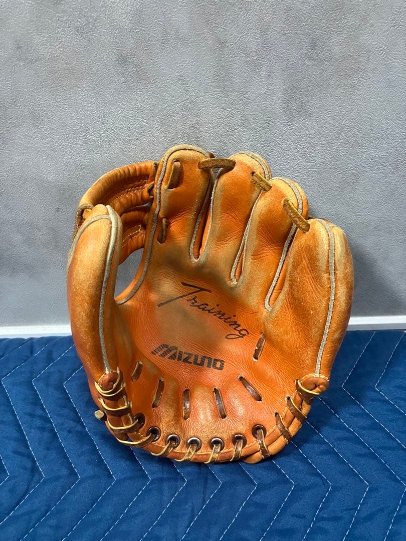Mizuno Training 硬式グローブ オレンジ　ミズノ　赤カップ