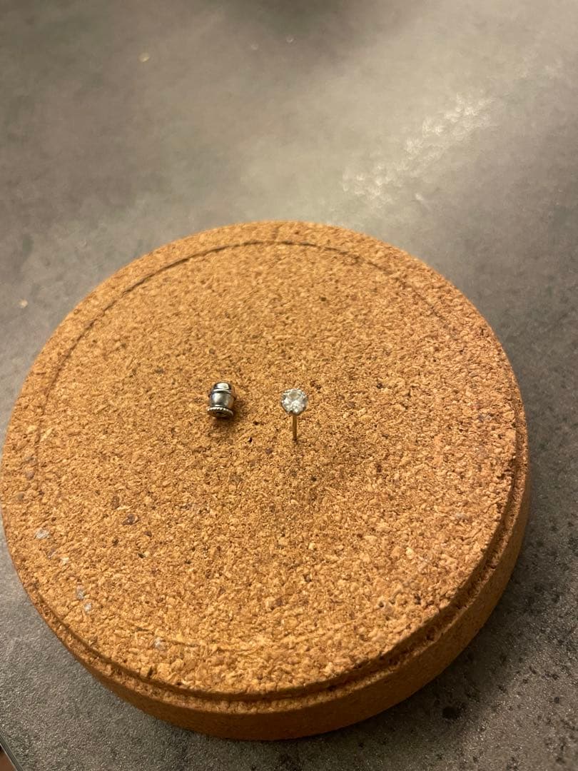 ＰＴ天然ダイヤモンドピアス（片耳用） ユニセックス