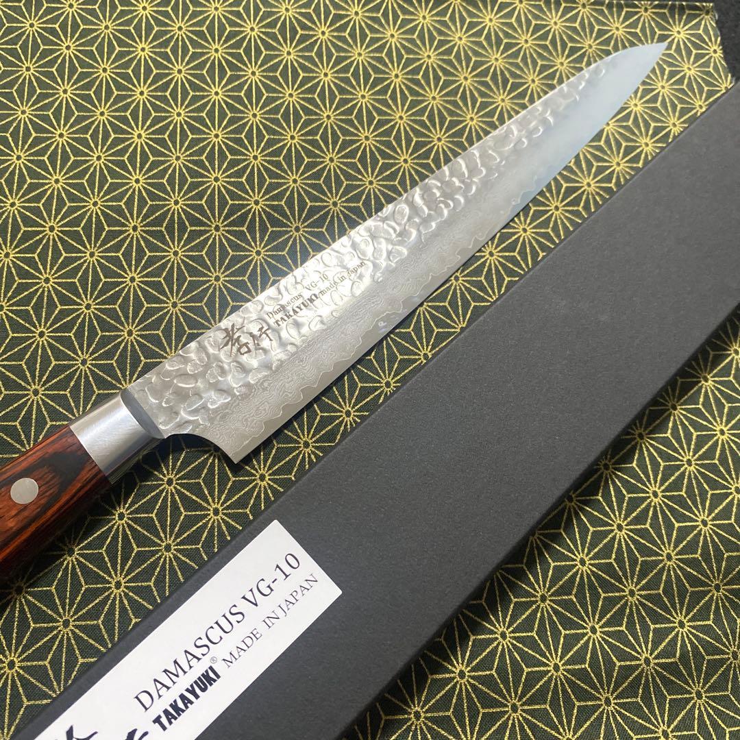 堺孝行 33層 槌目ダマスカスVG10 筋引 240mm