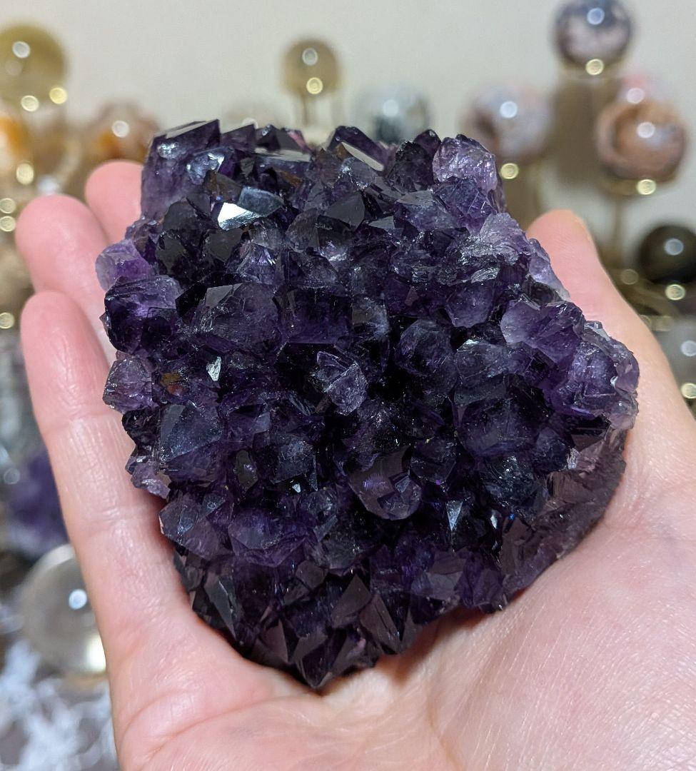 hhkk☆クラスター☆ウルグアイ産☆ファントム☆天使の指紋☆台座付き☆