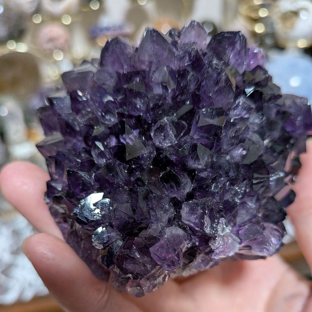 hhkk☆クラスター☆ウルグアイ産☆ファントム☆天使の指紋☆台座付き☆