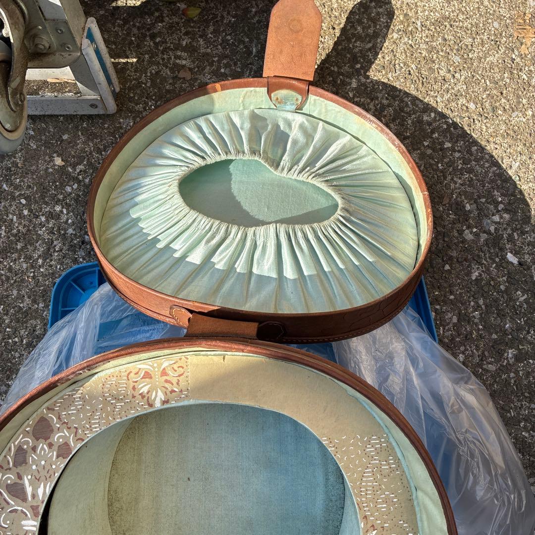 専用専用専用 イギリスアンティークレザーハットケース帽子GLYN&Coビンテージ