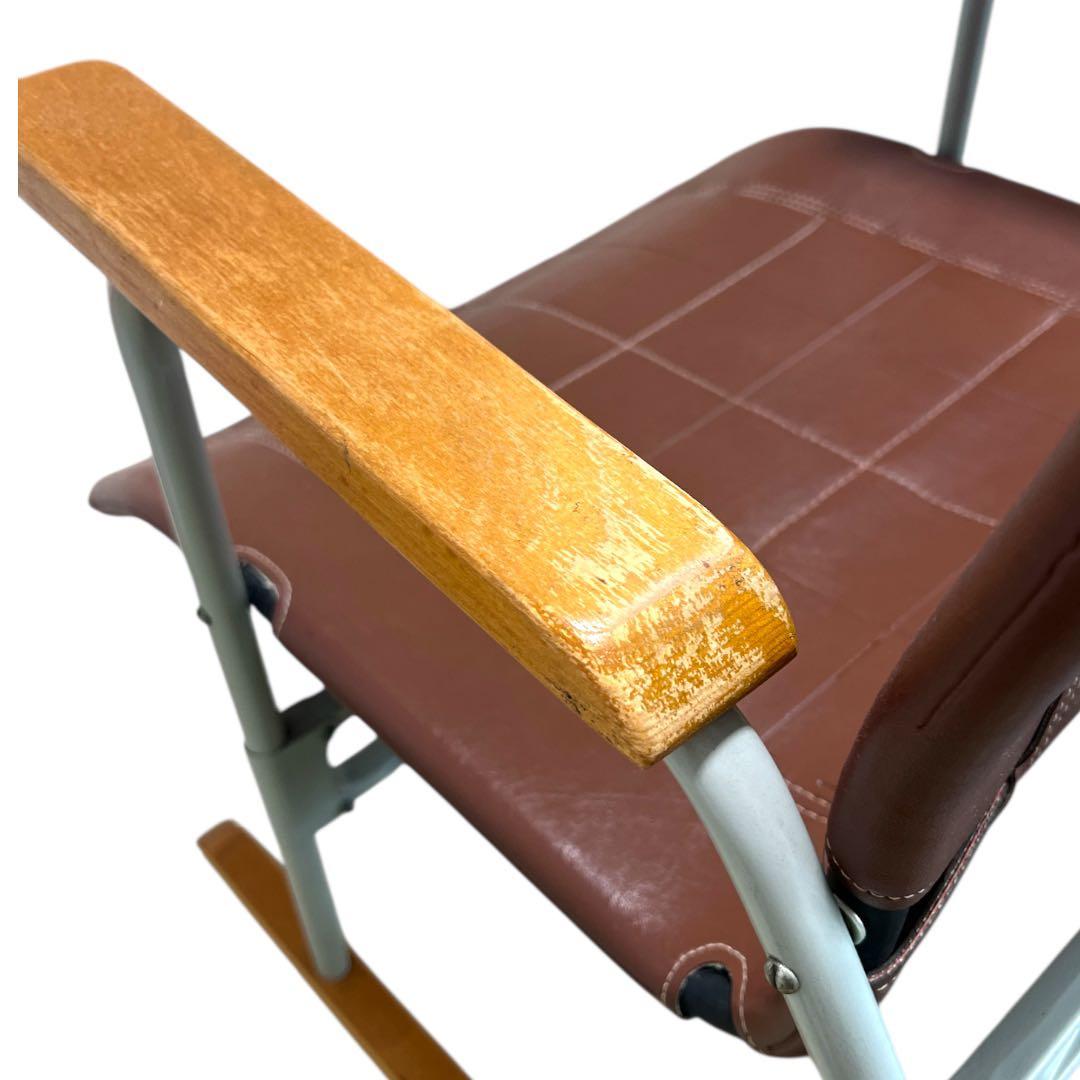 【アンティーク】新居猛 フォールディングロッキングチェア ニーチェア ビンテージ