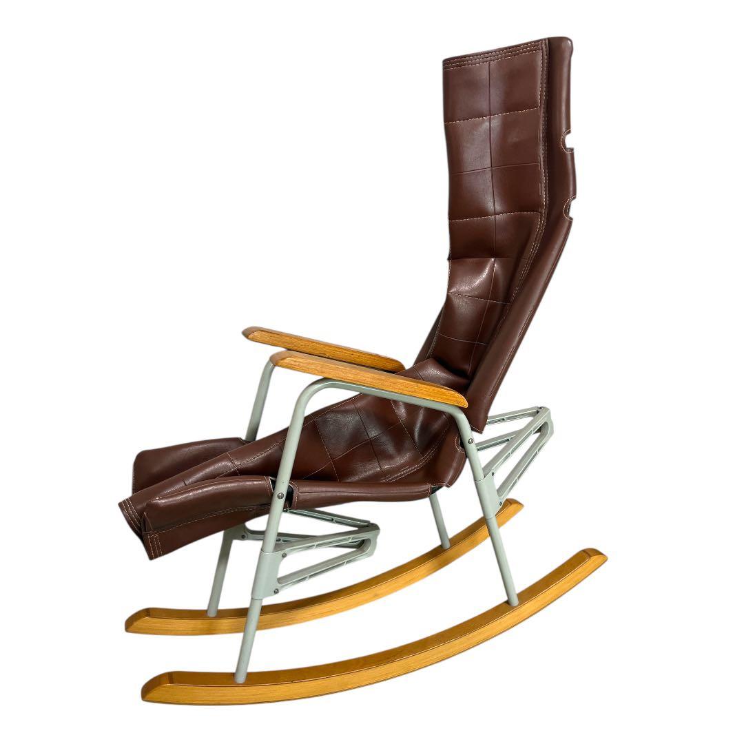 【アンティーク】新居猛 フォールディングロッキングチェア ニーチェア ビンテージ