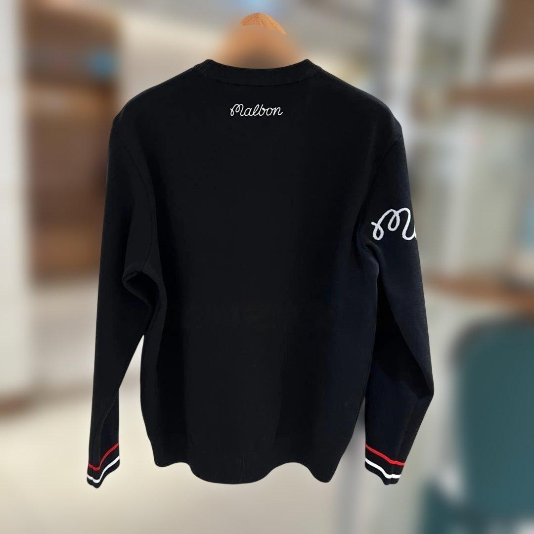 Malbon Golf 2025秋冬 ゴルフ用 メンズ ニット 長袖