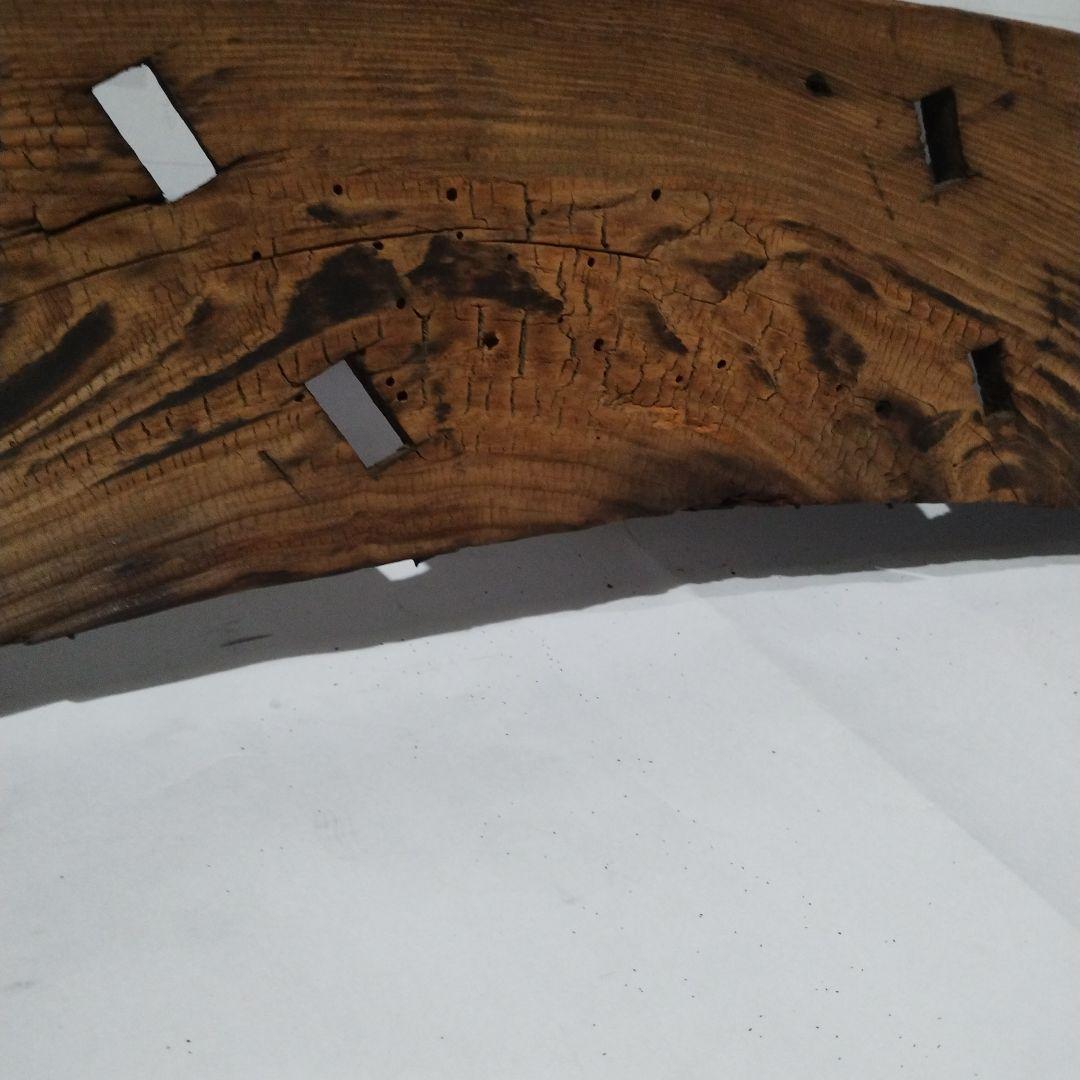 書道 木製 曲線板 漢字　看板　日全寿