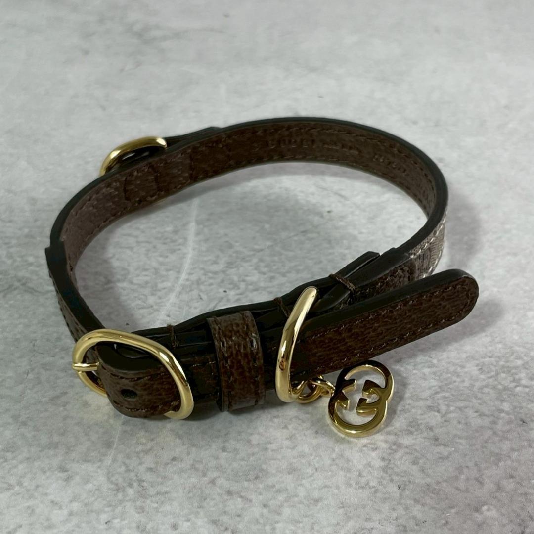 未使用保管品✨ GUCCI グッチ ペット用 首輪 GGスプリーム アクセサリー