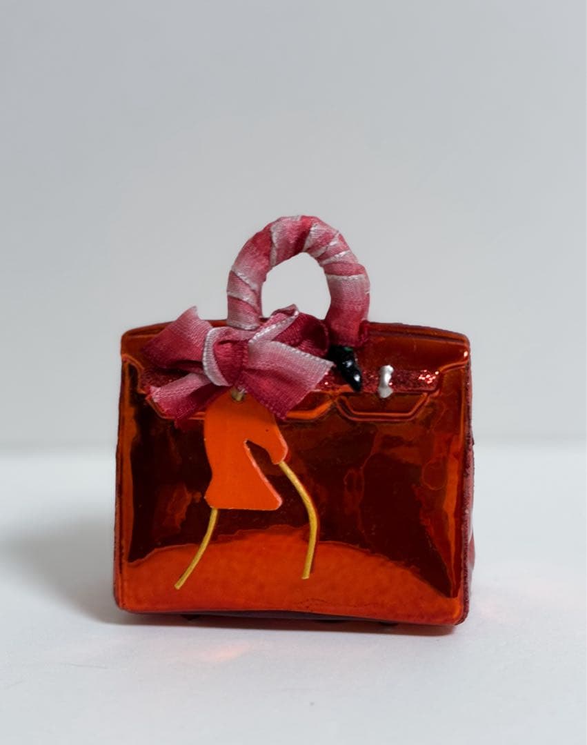 クリスマス オーナメント バッグ　朱色　アスティエ