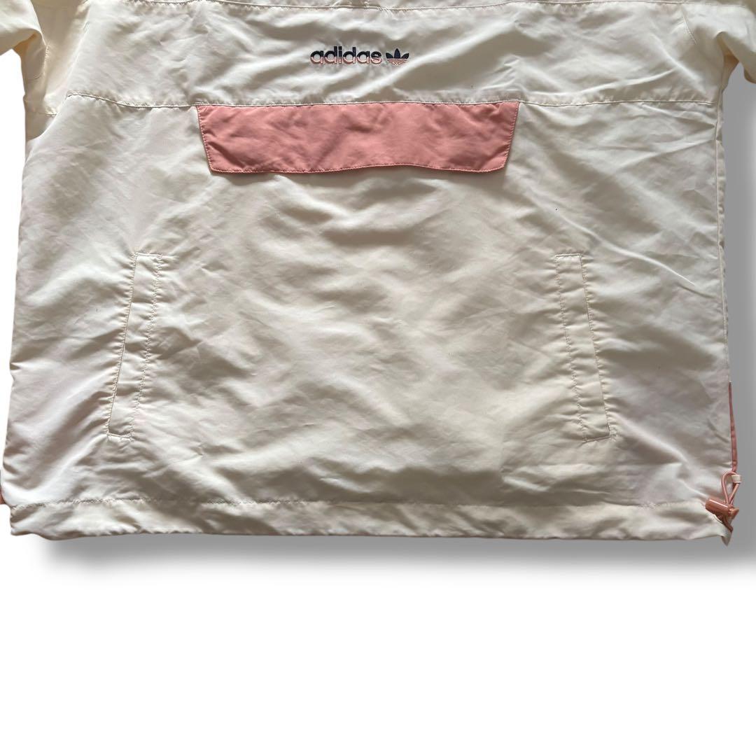 adidas アディダス アノラック ハーフジップ ジャケット 刺繍 XL